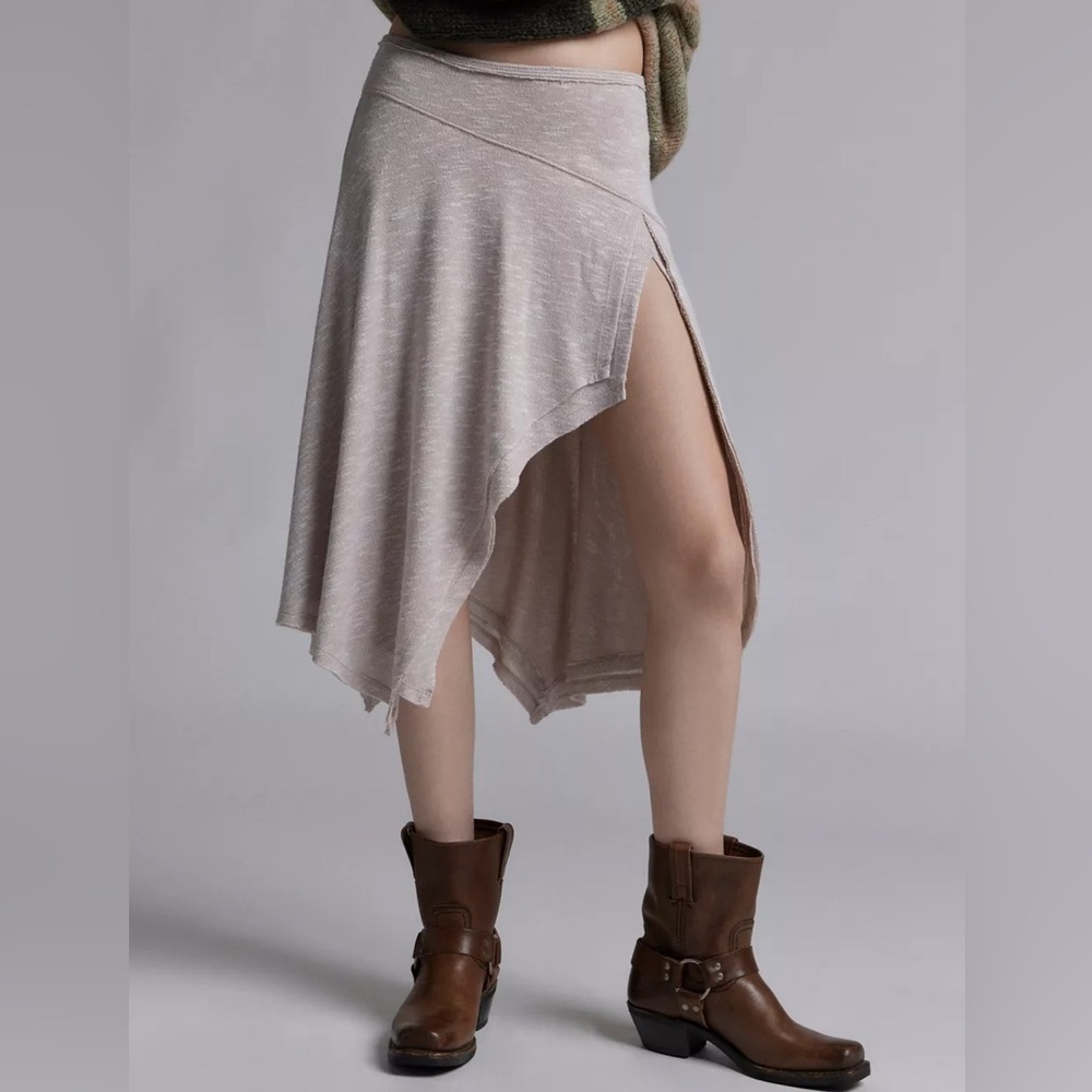 NWOT UO Kimchi Blue Melissa Asymmetric Knit Midi Skirt